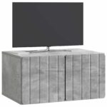 vidaXL Nástenná TV skrinka Nástenný Betónovo sivá 59,5 x 41 x 30 cm – Obrázok 3