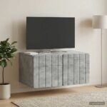 vidaXL Nástenná TV skrinka Nástenný Betónovo sivá 59,5 x 41 x 30 cm – Obrázok 4