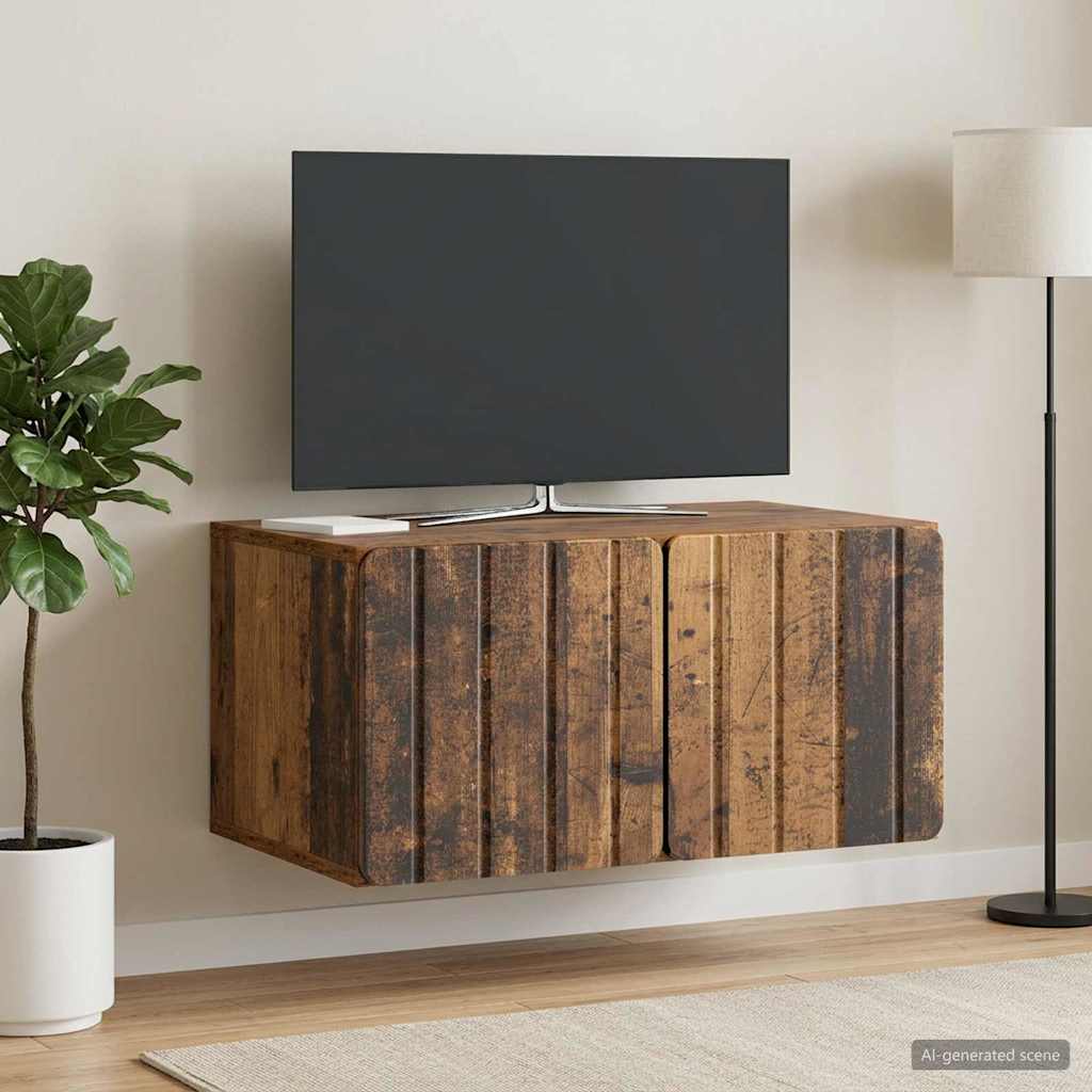 898343_1.jpg vidaXL Nástenná TV skrinka Nástenný Staré drevo 59,5 x 41 x 30 cm – Obrázok 1