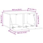 vidaXL Nástenná TV skrinka Nástenný Staré drevo 59,5 x 41 x 30 cm – Obrázok 10