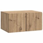 vidaXL Nástenná TV skrinka Nástenný Dub artisan 59,5 x 41 x 30 cm – Obrázok 2