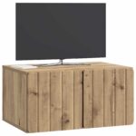 vidaXL Nástenná TV skrinka Nástenný Dub artisan 59,5 x 41 x 30 cm – Obrázok 3