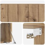 vidaXL Nástenná TV skrinka Nástenný Dub artisan 59,5 x 41 x 30 cm – Obrázok 9