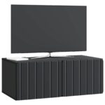 vidaXL Nástenná TV skrinka Čierna 78,5 x 41 x 30 cm Kompozitné drevo – Obrázok 3