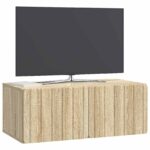 vidaXL Nástenná TV skrinka Nástenný Dub sonoma 78,5 x 41 x 30 cm – Obrázok 3