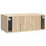 vidaXL Nástenná TV skrinka Nástenný Dub sonoma 78,5 x 41 x 30 cm – Obrázok 8