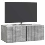 vidaXL Nástenná TV skrinka Nástenný Betónovo sivá 78,5 x 41 x 30 cm – Obrázok 3