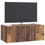 vidaXL Nástenná TV skrinka Nástenný Staré drevo 78,5 x 41 x 30 cm – Obrázok 3