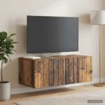 vidaXL Nástenná TV skrinka Nástenný Staré drevo 78,5 x 41 x 30 cm – Obrázok 4