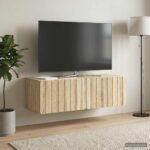 vidaXL Nástenná TV skrinka Dub sonoma 98 x 41 x 30 cm Kompozitné drevo