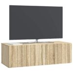 vidaXL Nástenná TV skrinka Dub sonoma 98 x 41 x 30 cm Kompozitné drevo – Obrázok 3