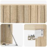 vidaXL Nástenná TV skrinka Dub sonoma 98 x 41 x 30 cm Kompozitné drevo – Obrázok 9