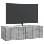 vidaXL Nástenná TV skrinka Nástenný Betónovo sivá 98 x 41 x 30 cm – Obrázok 3