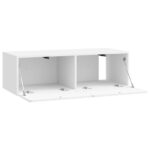 vidaXL Nástenná TV skrinka Biela s vysokým leskom 98 x 41 x 30 cm – Obrázok 5