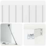 vidaXL Nástenná TV skrinka Biela s vysokým leskom 98 x 41 x 30 cm – Obrázok 9