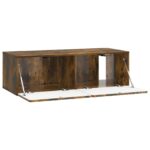 vidaXL Nástenná TV skrinka Dymový dub 98 x 41 x 30 cm Kompozitné drevo – Obrázok 5