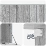 vidaXL Nástenná TV skrinka Nástenný Sivá sonoma 98 x 41 x 30 cm – Obrázok 9