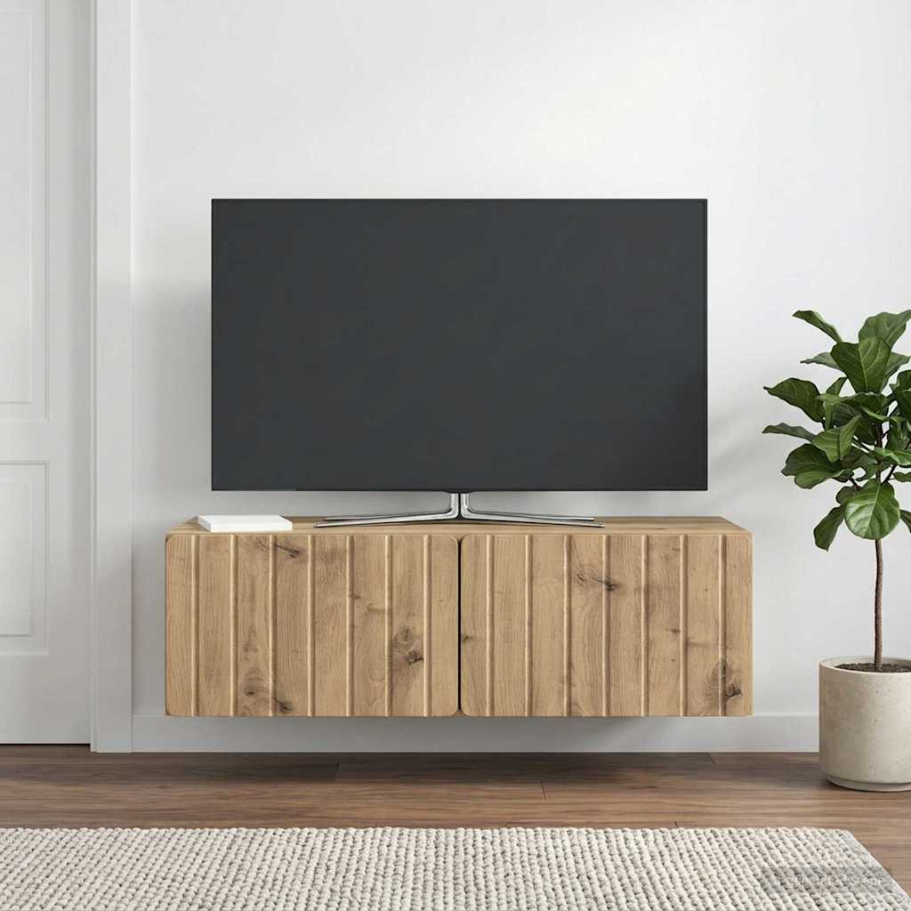 898364_1.jpg vidaXL Nástenná TV skrinka Nástenný Dub artisan 98 x 41 x 30 cm – Obrázok 1