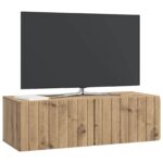 vidaXL Nástenná TV skrinka Nástenný Dub artisan 98 x 41 x 30 cm – Obrázok 3