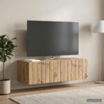 vidaXL Nástenná TV skrinka Nástenný Dub artisan 98 x 41 x 30 cm – Obrázok 4