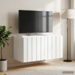vidaXL Nástenná TV skrinka Biela 59,5 x 31 x 30 cm Kompozitné drevo – Obrázok 4