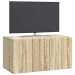vidaXL Nástenná TV skrinka Nástenný Dub sonoma 59,5 x 31 x 30 cm – Obrázok 3
