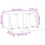 vidaXL Nástenná TV skrinka Nástenný Betónovo sivá 59,5 x 31 x 30 cm – Obrázok 11