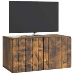 vidaXL Nástenná TV skrinka Nástenný Dymový dub 59,5 x 31 x 30 cm – Obrázok 3