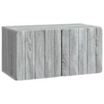 vidaXL Nástenná TV skrinka Nástenný Sivá sonoma 59,5 x 31 x 30 cm – Obrázok 2