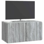 vidaXL Nástenná TV skrinka Nástenný Sivá sonoma 59,5 x 31 x 30 cm – Obrázok 3