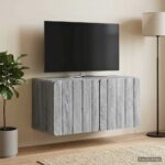 vidaXL Nástenná TV skrinka Nástenný Sivá sonoma 59,5 x 31 x 30 cm – Obrázok 4