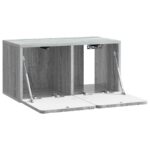 vidaXL Nástenná TV skrinka Nástenný Sivá sonoma 59,5 x 31 x 30 cm – Obrázok 5