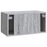 vidaXL Nástenná TV skrinka Nástenný Sivá sonoma 59,5 x 31 x 30 cm – Obrázok 8