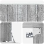 vidaXL Nástenná TV skrinka Nástenný Sivá sonoma 59,5 x 31 x 30 cm – Obrázok 9