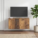 vidaXL Nástenná TV skrinka Nástenný Staré drevo 59,5 x 31 x 30 cm – Obrázok 4