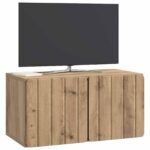 vidaXL Nástenná TV skrinka Nástenný Dub artisan 59,5 x 31 x 30 cm – Obrázok 3
