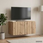 vidaXL Nástenná TV skrinka Nástenný Dub artisan 59,5 x 31 x 30 cm – Obrázok 4