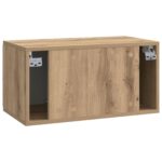 vidaXL Nástenná TV skrinka Nástenný Dub artisan 59,5 x 31 x 30 cm – Obrázok 8