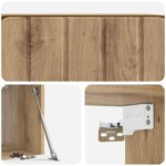 vidaXL Nástenná TV skrinka Nástenný Dub artisan 59,5 x 31 x 30 cm – Obrázok 9