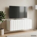vidaXL Nástenná TV skrinka Biela 78,5 x 31 x 30 cm Kompozitné drevo – Obrázok 4
