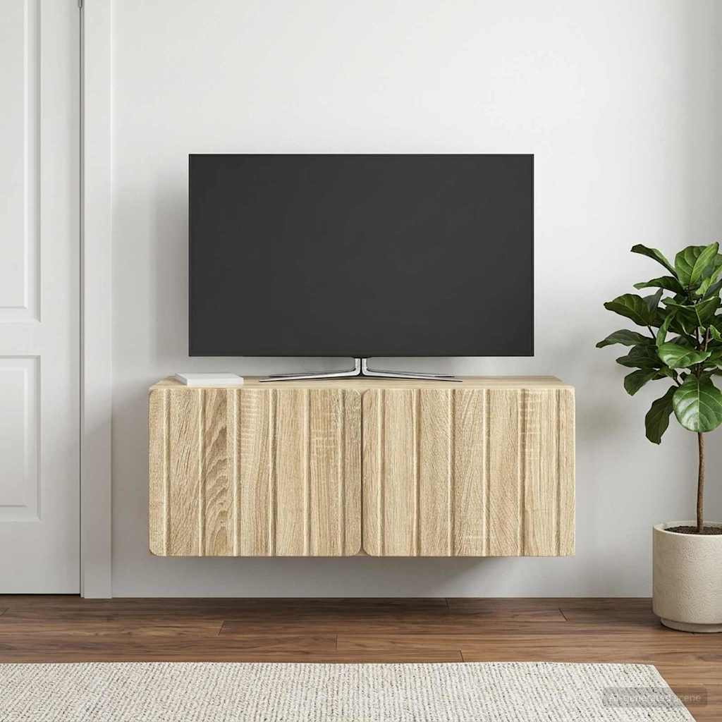 898377_1.jpg vidaXL Nástenná TV skrinka Nástenný Dub sonoma 78,5 x 31 x 30 cm – Obrázok 1