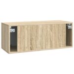 vidaXL Nástenná TV skrinka Nástenný Dub sonoma 78,5 x 31 x 30 cm – Obrázok 8