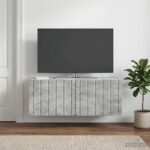 vidaXL Nástenná TV skrinka Nástenný Betónovo sivá 78,5 x 31 x 30 cm – Obrázok 4