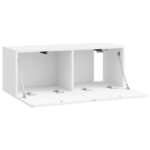 vidaXL Nástenná TV skrinka Biela s vysokým leskom 78,5 x 31 x 30 cm – Obrázok 5