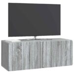 vidaXL Nástenná TV skrinka Nástenný Sivá sonoma 78,5 x 31 x 30 cm – Obrázok 3