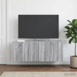 vidaXL Nástenná TV skrinka Nástenný Sivá sonoma 78,5 x 31 x 30 cm – Obrázok 4