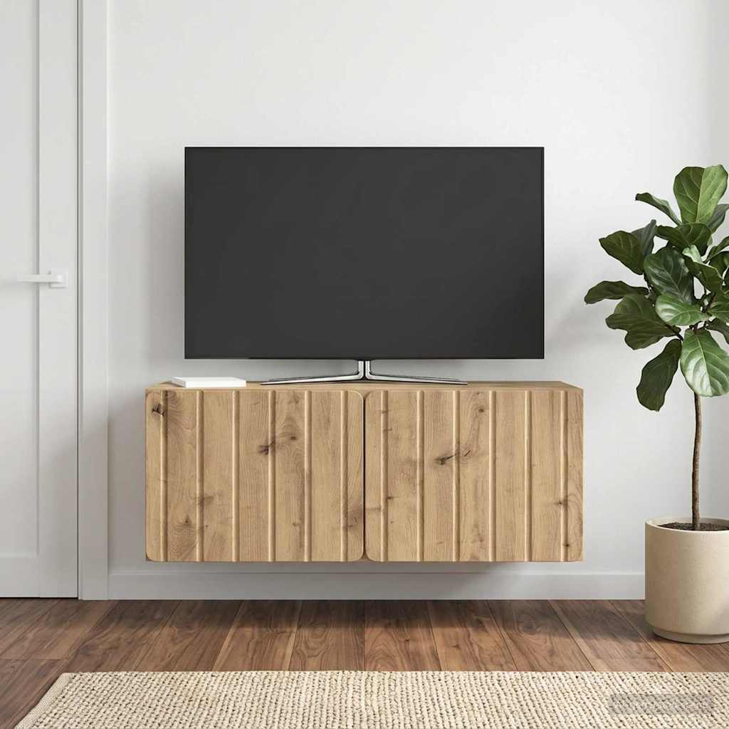 898384_1.jpg vidaXL Nástenná TV skrinka Nástenný Dub artisan 78,5 x 31 x 30 cm – Obrázok 1