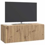 vidaXL Nástenná TV skrinka Nástenný Dub artisan 78,5 x 31 x 30 cm – Obrázok 3