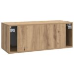 vidaXL Nástenná TV skrinka Nástenný Dub artisan 78,5 x 31 x 30 cm – Obrázok 8