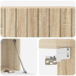 vidaXL Nástenná TV skrinka Dub sonoma 98 x 31 x 30 cm Kompozitné drevo – Obrázok 9